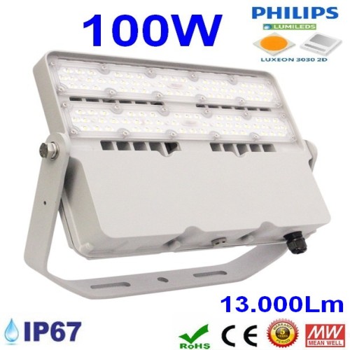 Faro proiettore a Led da 100 W IP66 13.000 Lm